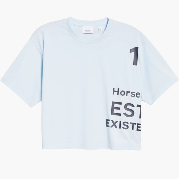 Burberry 'laney' horseferry print cropped t-shirt - Picture 5 of 5